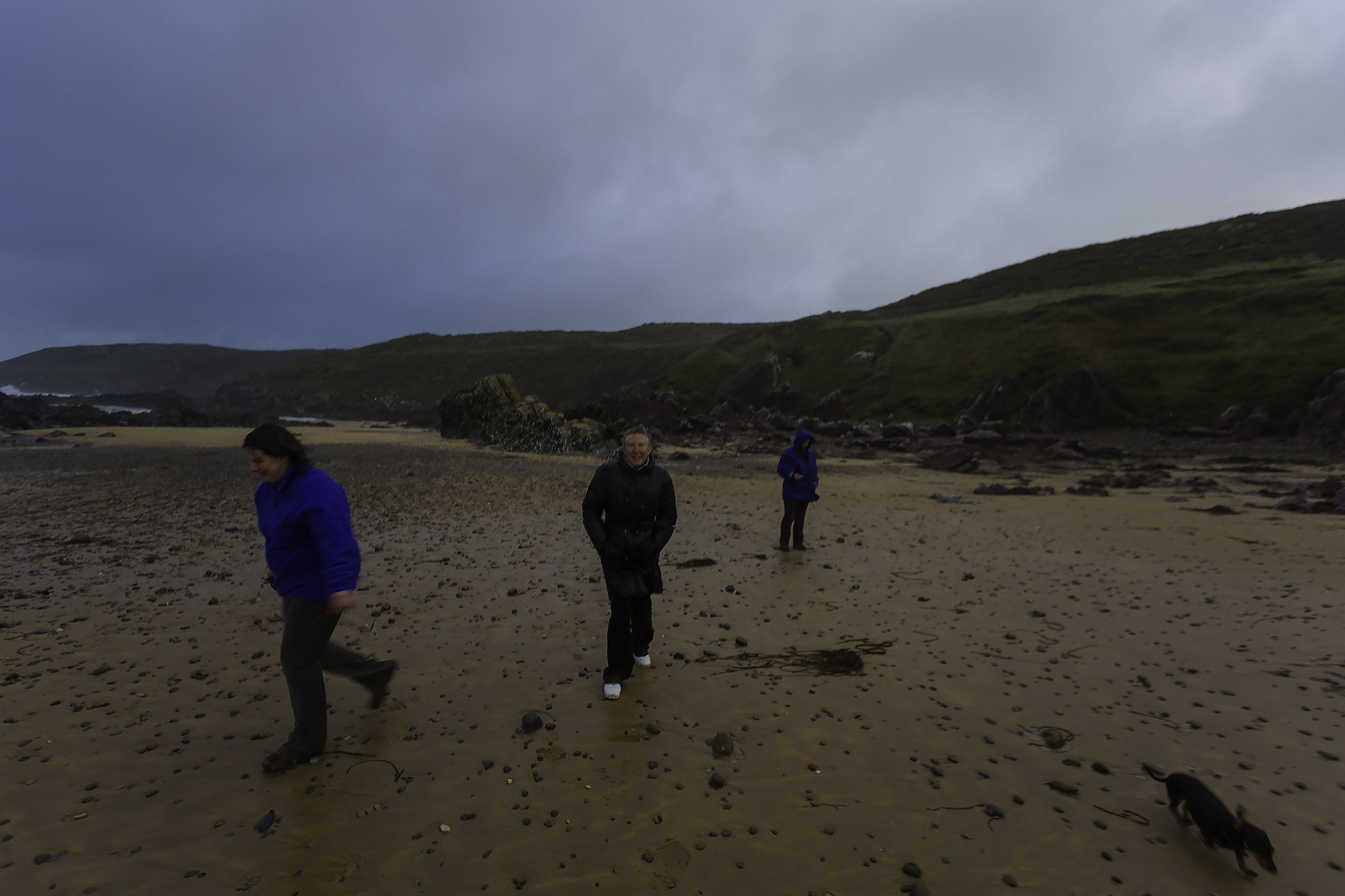 on the beach